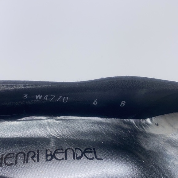 Henri Bendel - Vintage Black Dot Fabric Print Kitten Heels Made In Spain Size 6 - Picture 15 of 16